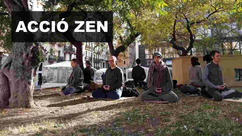 Accio Zen meditació carrer meditación calle street meditation